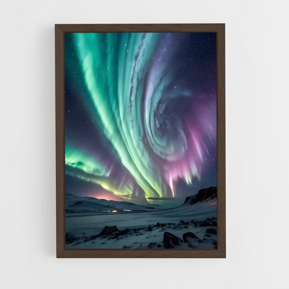 Poster magnifique Aurore boréale – affiche Univers (vue 5)